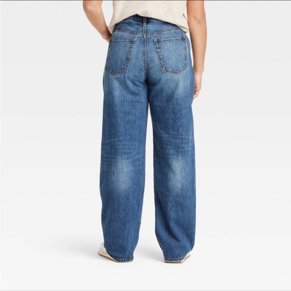 Women's 90s Baggy Blue Jeans - Picture 5 of 6